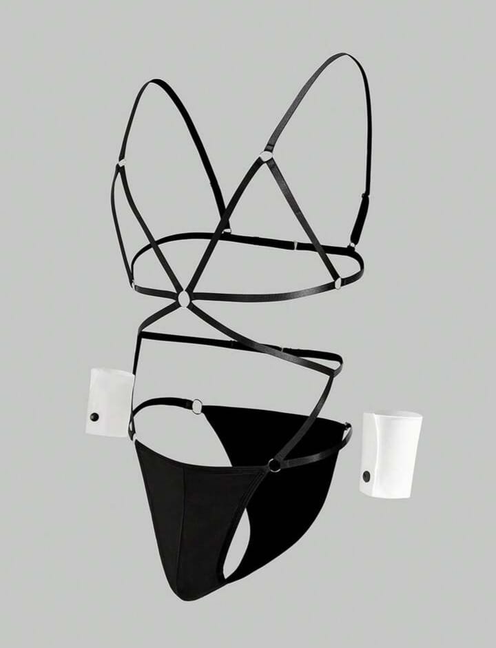 Men's Valantines day bold jumpsuit underwear